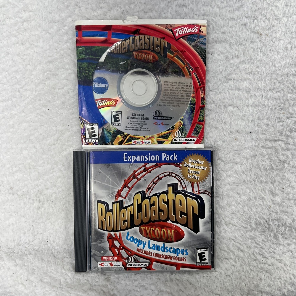 RollerCoaster Tycoon and Loopy Landscapes Vintage Two Discs Expansion Pack